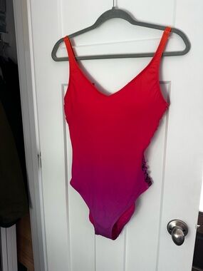 NWOT Bleu Rod Beattie Ombre One-Piece Swimsuit